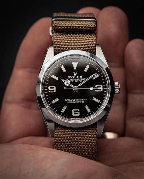 rolex explorer leather nato|Rolex NATO explorer 2021.